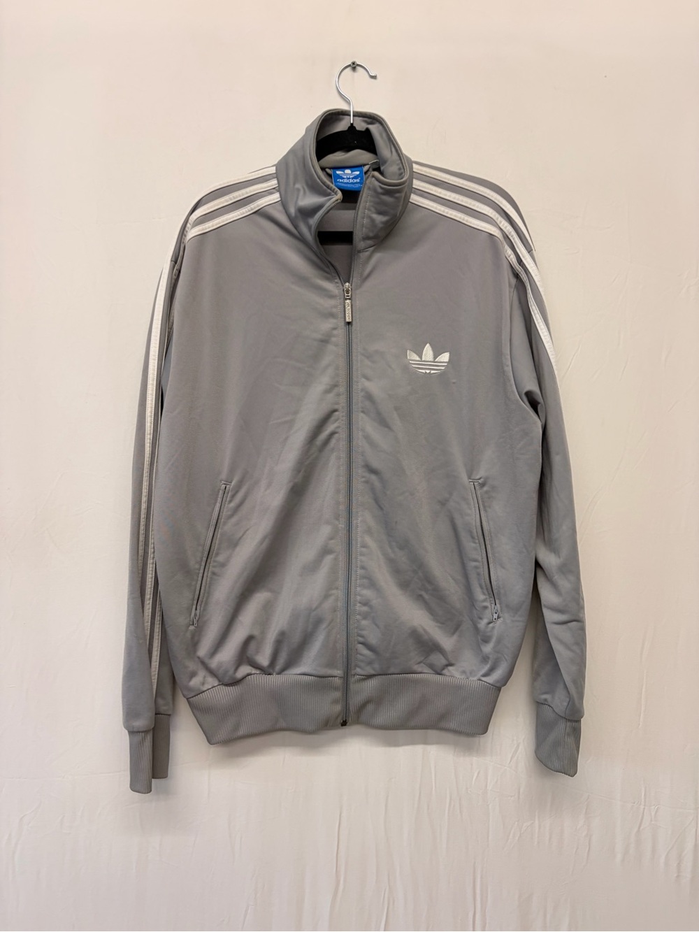 ADIDAS Men's Firebird Track Jacket Size L in Grey